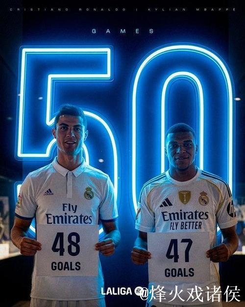 姆巴佩西甲生涯前50场打进47球，赛事历史仅次于48球的C罗